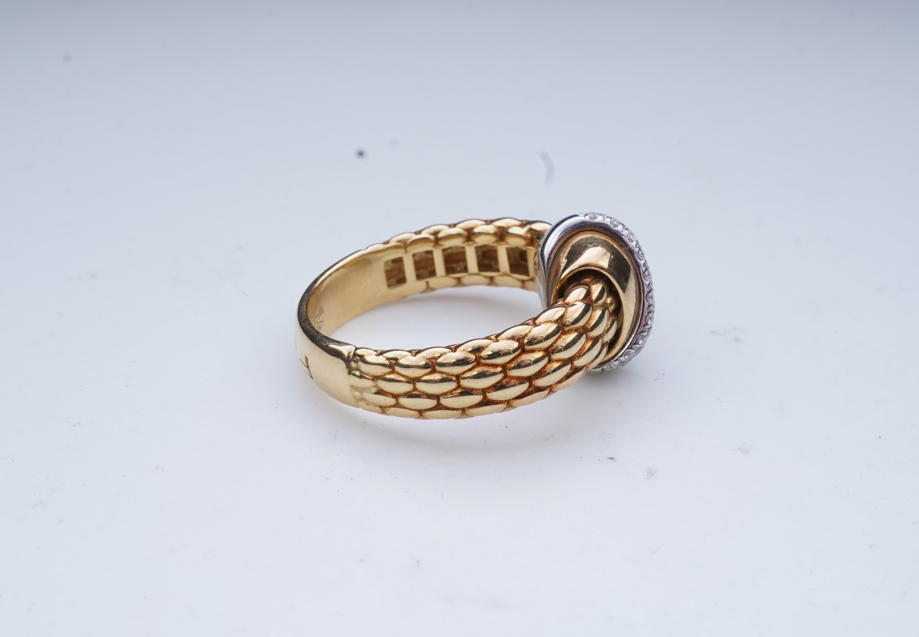 FOPE, a gold and diamond ring